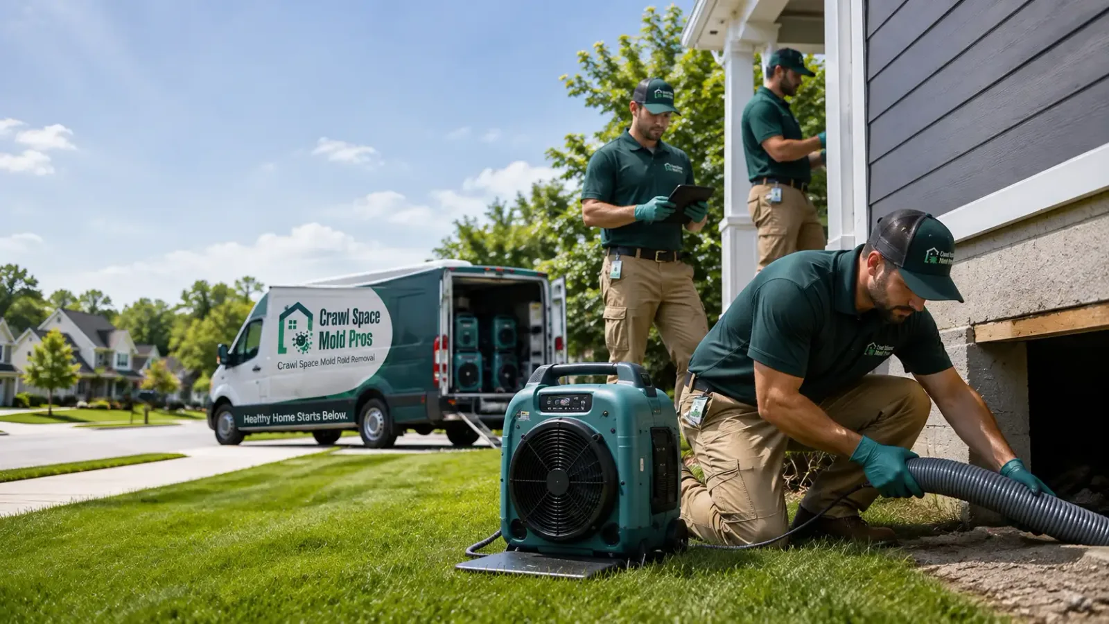 Crawl Space Mold Removal in Penfield, IL